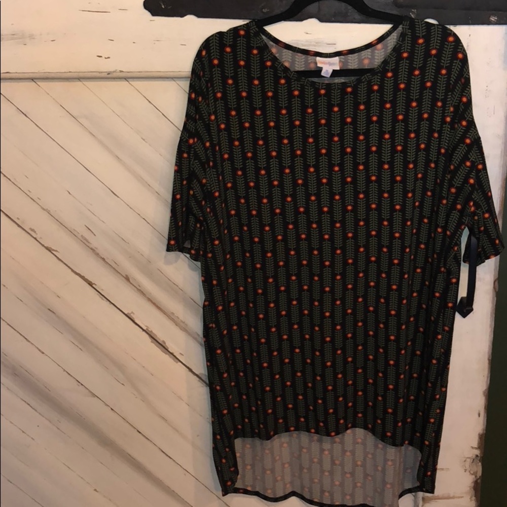 Black/green LulaRoe Irma